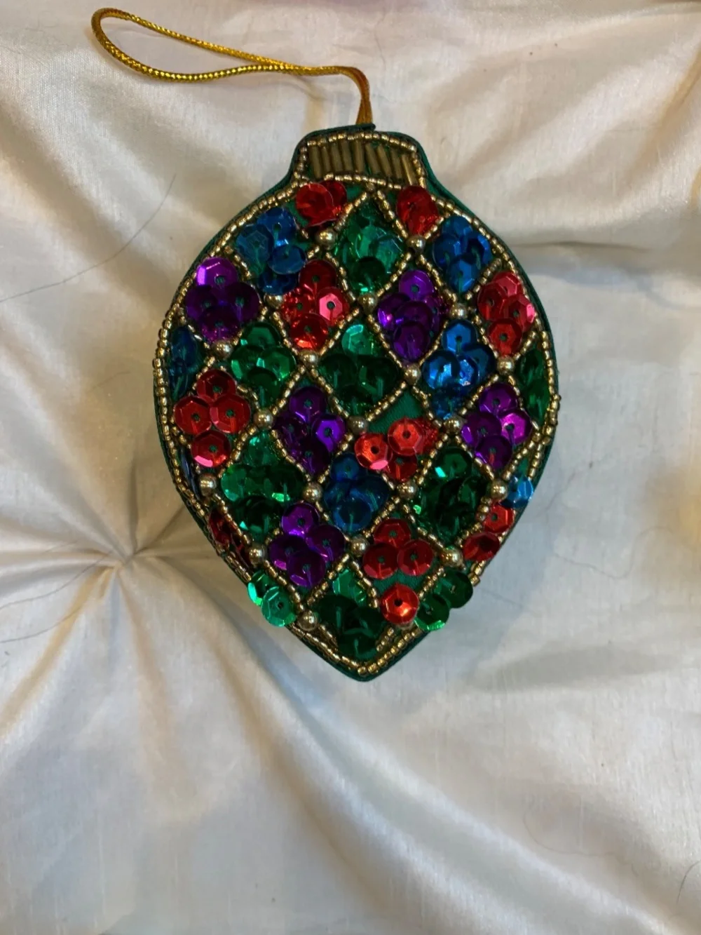 New Set 12 Christmas 2006 Sequin Ornament Boxes